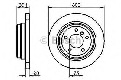 Гальмівний диск BMW 1/3/X1 ''R ''1.6-3.0 ''05-15