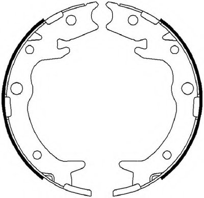 Колодки  барабанные MASUMA   парковочные (к-т 4шт)