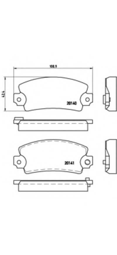 Комплект тормозных колодок, дисковый тормоз BREMBO купить