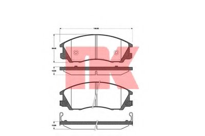 Комплект тормозных колодок, дисковый тормоз NK купить