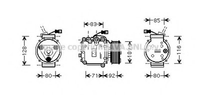 Компрессор, кондиционер AVA QUALITY COOLING купить