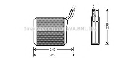 Теплообменник, отопление салона AVA QUALITY COOLING купить