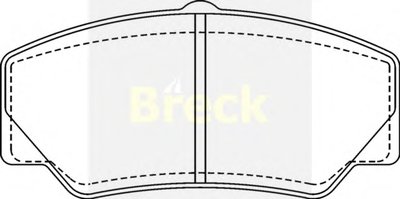 Комплект тормозных колодок, дисковый тормоз BRECK купить