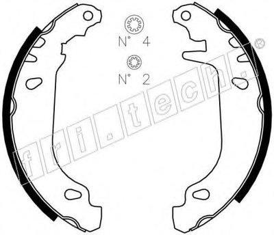 Комплект тормозных колодок fri.tech. купить