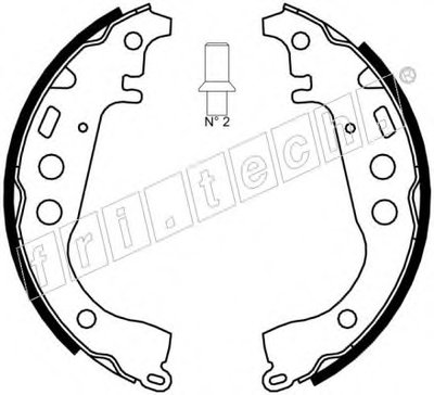 Комплект тормозных колодок REPARATION KIT fri.tech. купить