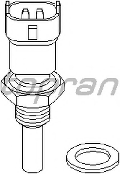 Датчик, температура охлаждающей жидкости; Датчик, температура масла TOPRAN купить