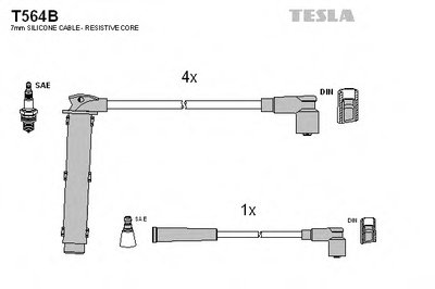 Комплект проводов зажигания TESLA купить