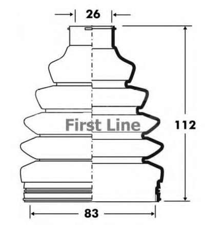 Пыльник, приводной вал FIRST LINE купить