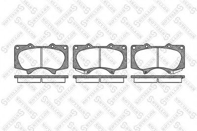 Колодки дисковые передние / Toyota Land Cruiser J12 4.0i/3.0D 03>