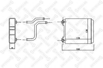 Теплообменник, отопление салона STELLOX купить