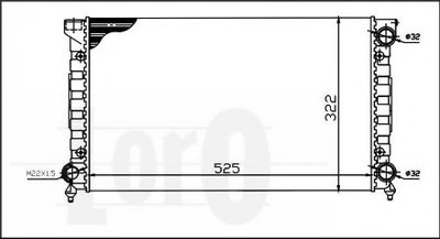 Радиатор, охлаждение двигателя LORO купить