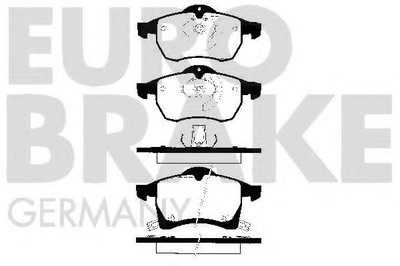 Комплект тормозных колодок, дисковый тормоз EUROBRAKE купить