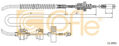 Тросик сцепления COFLE купить