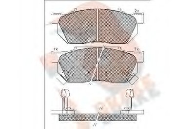 Комплект тормозных колодок, дисковый тормоз R BRAKE купить