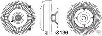 Сцепление, вентилятор радиатора BEHR HELLA SERVICE купить