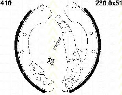 Комплект тормозных колодок TRISCAN купить