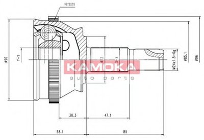 Шарнирный комплект, приводной вал KAMOKA KAMOKA купить