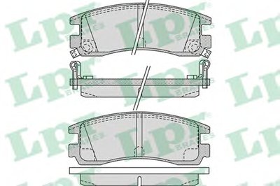 Комплект тормозных колодок, дисковый тормоз LPR купить