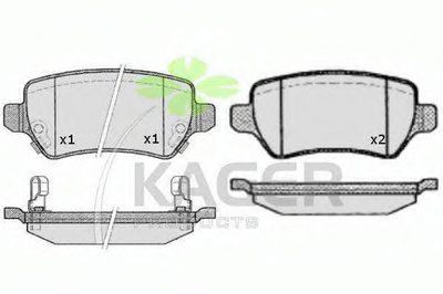 Комплект тормозных колодок, дисковый тормоз KAGER купить