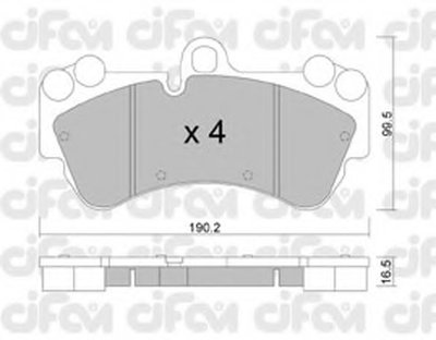 Комплект тормозных колодок, дисковый тормоз CIFAM купить