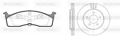 Комплект тормозов, дисковый тормозной механизм WOKING купить