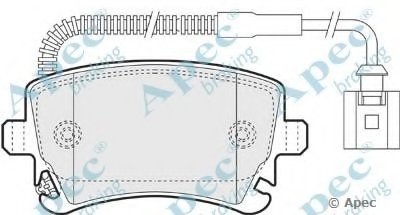 Комплект тормозных колодок, дисковый тормоз APEC braking купить