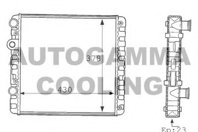 Радиатор, охлаждение двигателя AUTOGAMMA купить
