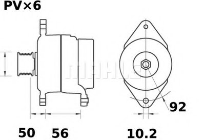 Генератор MAHLE ORIGINAL купить