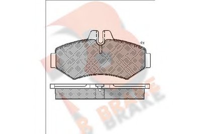 Комплект тормозных колодок, дисковый тормоз R BRAKE купить