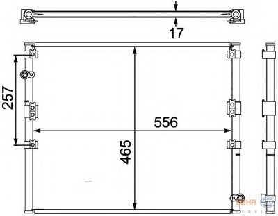 Конденсатор, кондиционер BEHR HELLA SERVICE HELLA купить