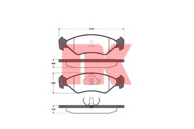 Комплект тормозных колодок, дисковый тормоз NK купить