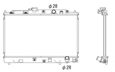 Радиатор, охлаждение двигателя NRF купить