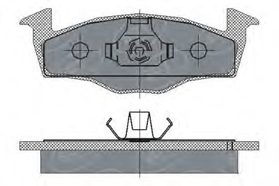 Комплект тормозных колодок, дисковый тормоз SCT Germany купить