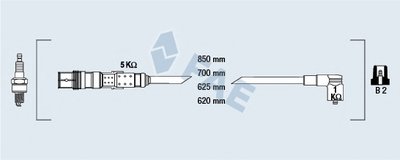 Комплект проводов зажигания FAE купить