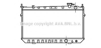 Радиатор, охлаждение двигателя AVA QUALITY COOLING купить
