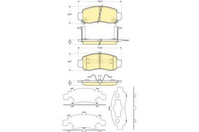 Комплект тормозных колодок, дисковый тормоз GIRLING купить