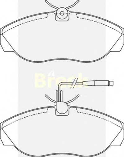 Комплект тормозных колодок, дисковый тормоз BRECK купить