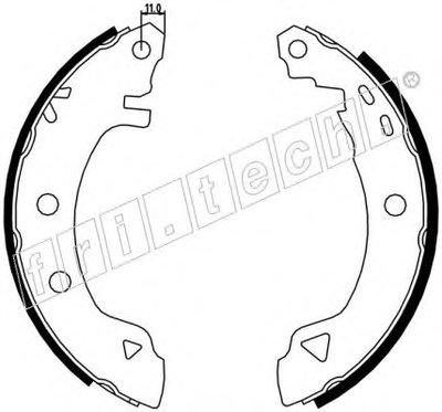Комплект тормозных колодок fri.tech. купить