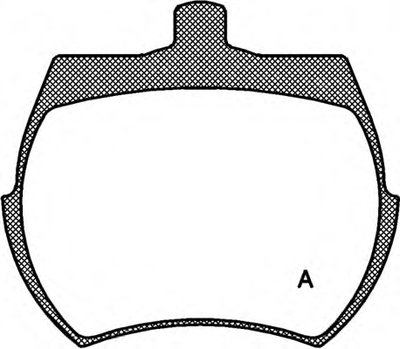 Комплект тормозных колодок, дисковый тормоз ADVANCE OPEN PARTS купить