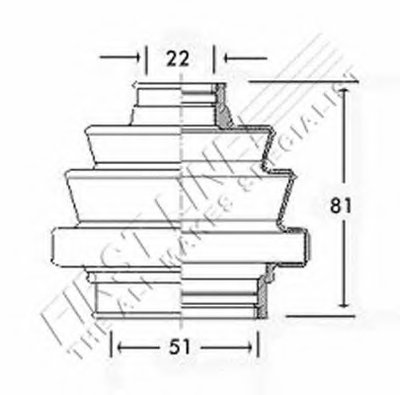 Пыльник, приводной вал FIRST LINE купить