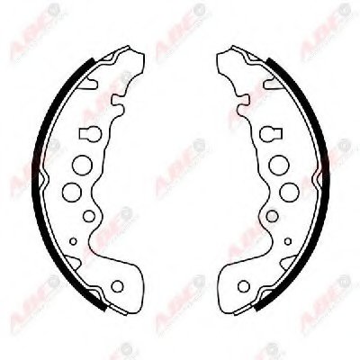 Комплект тормозных колодок ABE купить