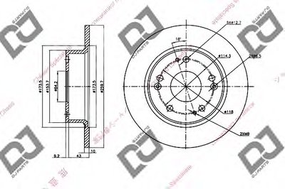 Тормозной диск DJ PARTS купить