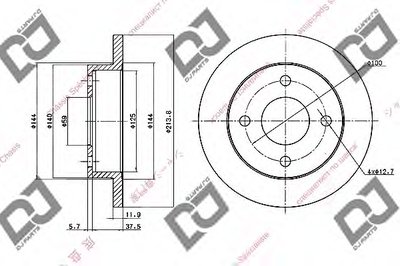 Тормозной диск DJ PARTS купить