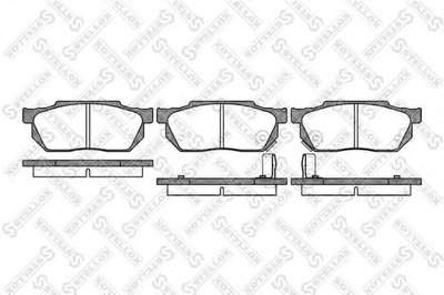 ТОРМОЗНЫЕ КОЛОДКИ ПЕРЕД. HONDA CIVIC (EG,EH) 1.3 10/1991-11/1995,HONDA CIVIC E