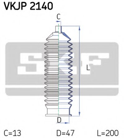 Комплект пылника, рулевое управление SKF купить