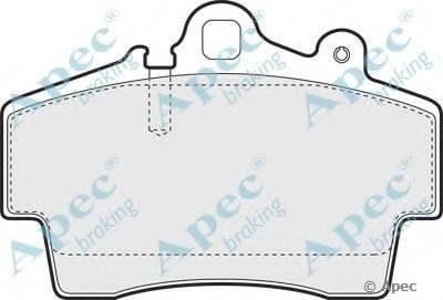 Комплект тормозных колодок, дисковый тормоз APEC braking купить