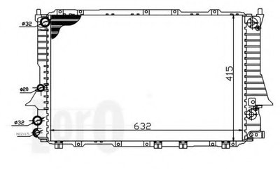 Радиатор, охлаждение двигателя LORO купить