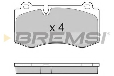 Колодки тормозные передние MB W221 05-13 (brembo)