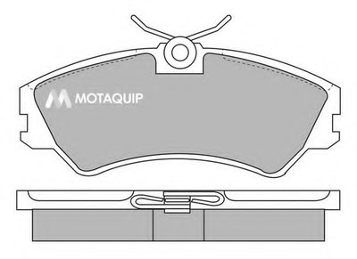 Комплект тормозных колодок, дисковый тормоз MOTAQUIP купить