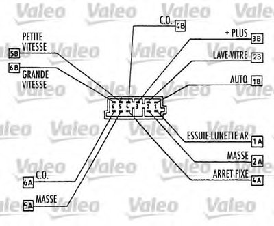 Выключатель на колонке рулевого управления VALEO купить